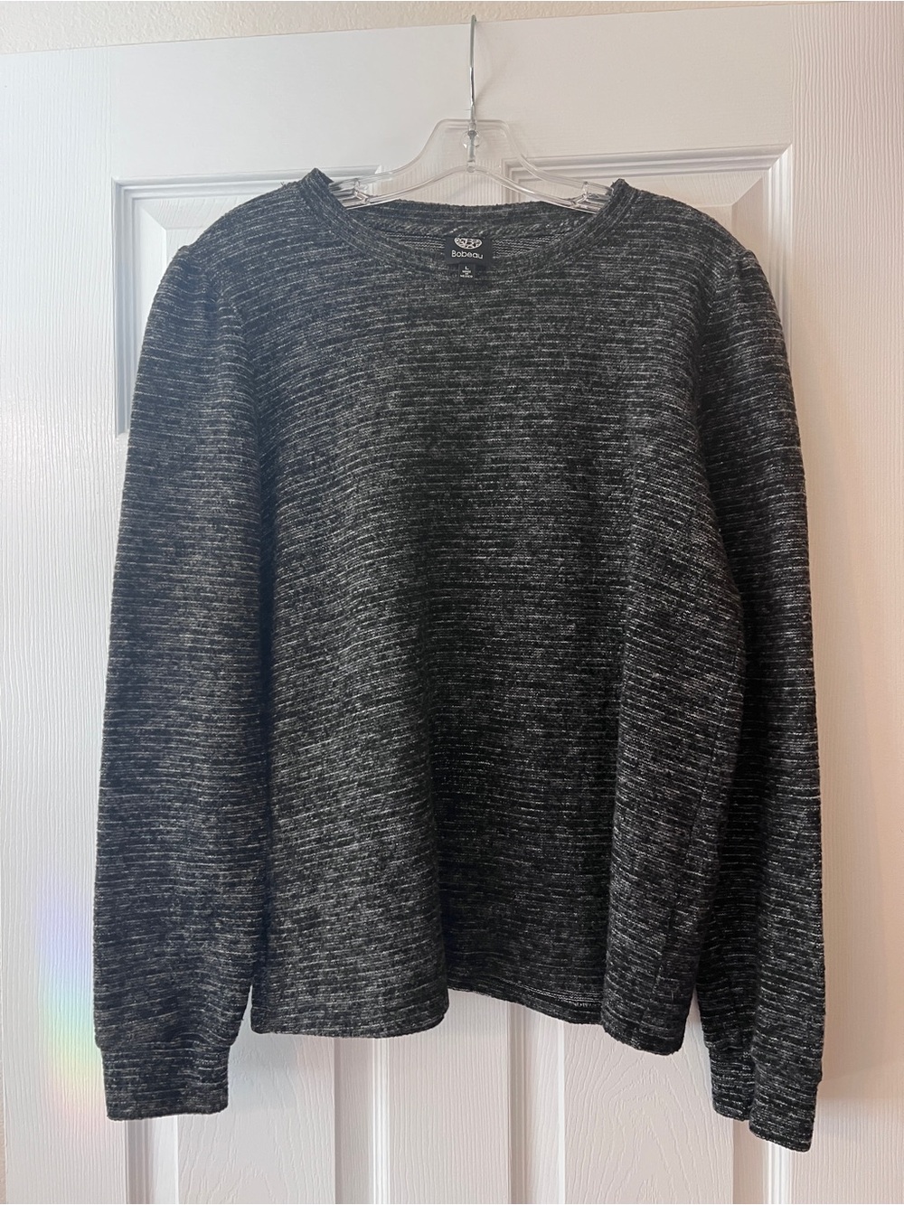 bobeau Crewneck Sweater - Charcoal Heather